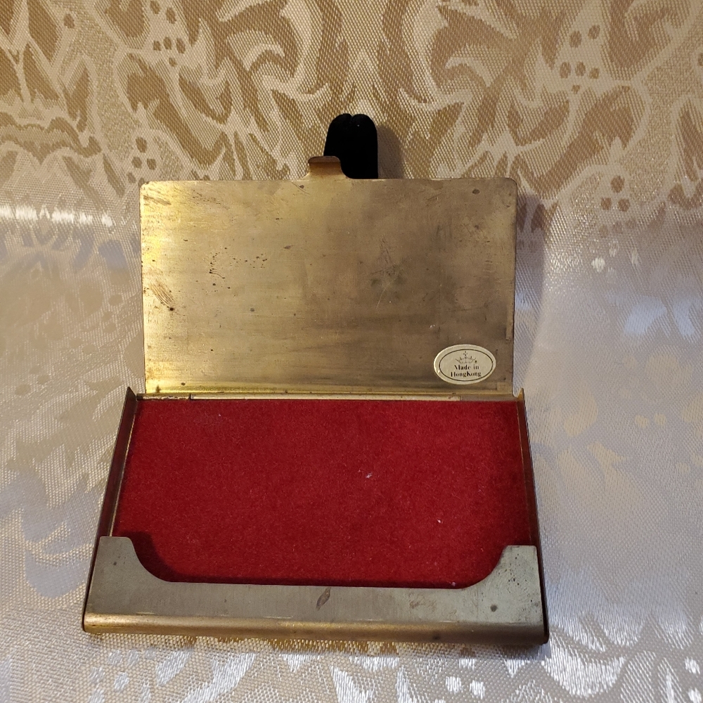 Vintage Gold Tone Card holder